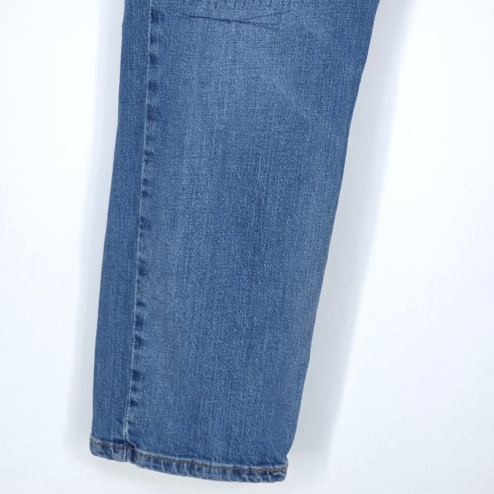 Levi's 511 Denim Jeans Mens 36x30 Faded Stretch Medium Wash Whiskers Distressed - Picture 14 of 16